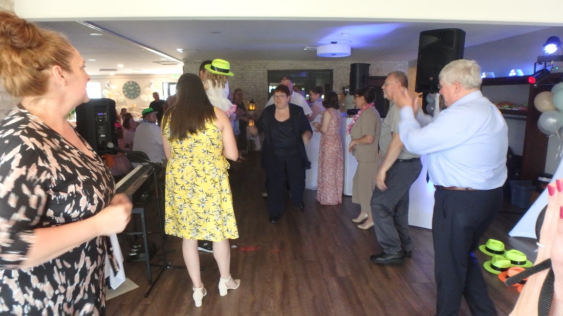  Hang on Sloop Line Dance Hunsinger  Wedding at Meadowbrook Center,near Schuylkill Haven,Pa